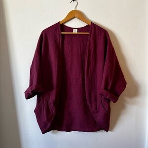 Artisan Linen Kimono Wrap